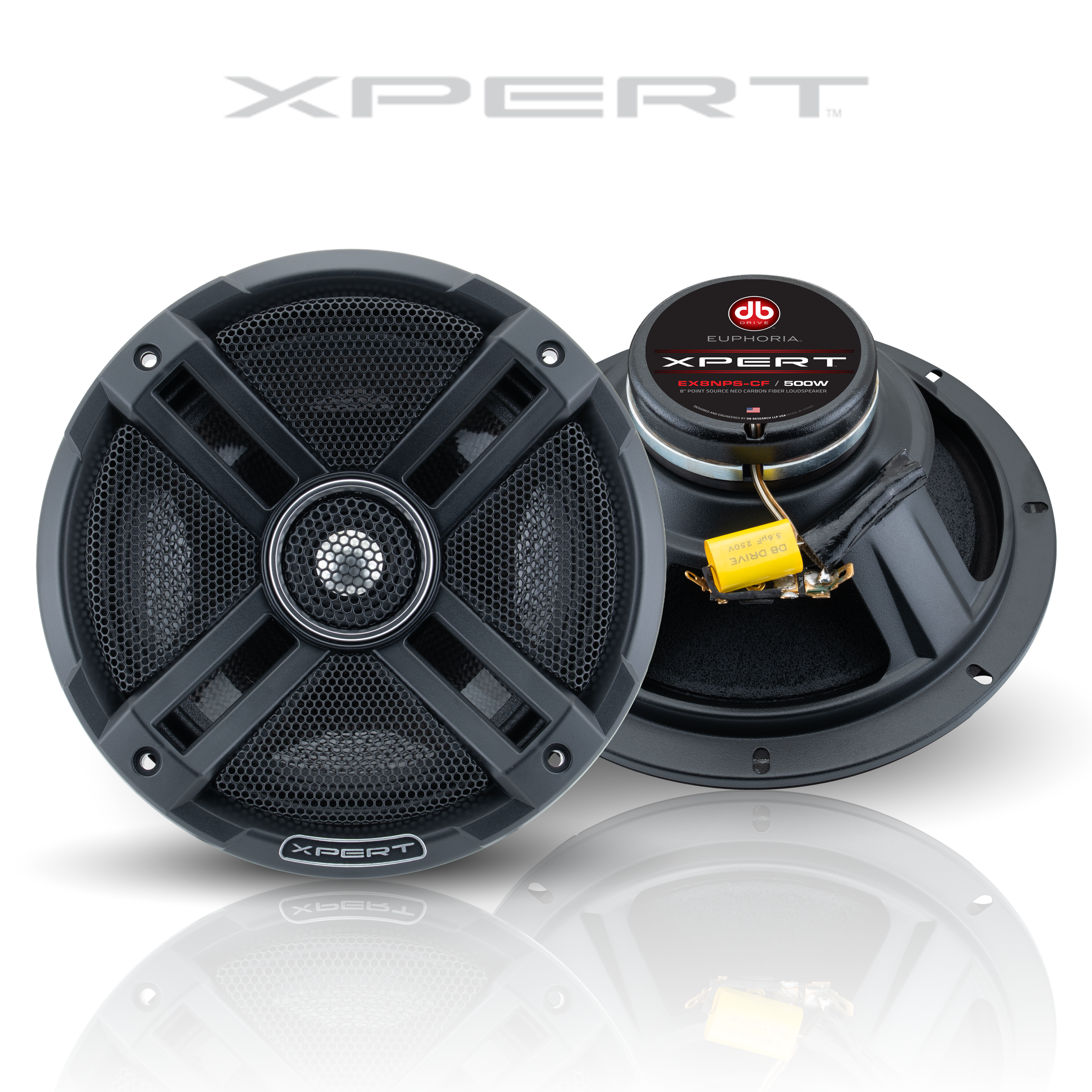 EX8NPS-CF : 8 in. 2-Way NEO Carbon Fiber Point Source Loudspeaker EX8NPS-CF : 8 in. 2-Way NEO Carbon Fiber Point Source Loudspeaker
