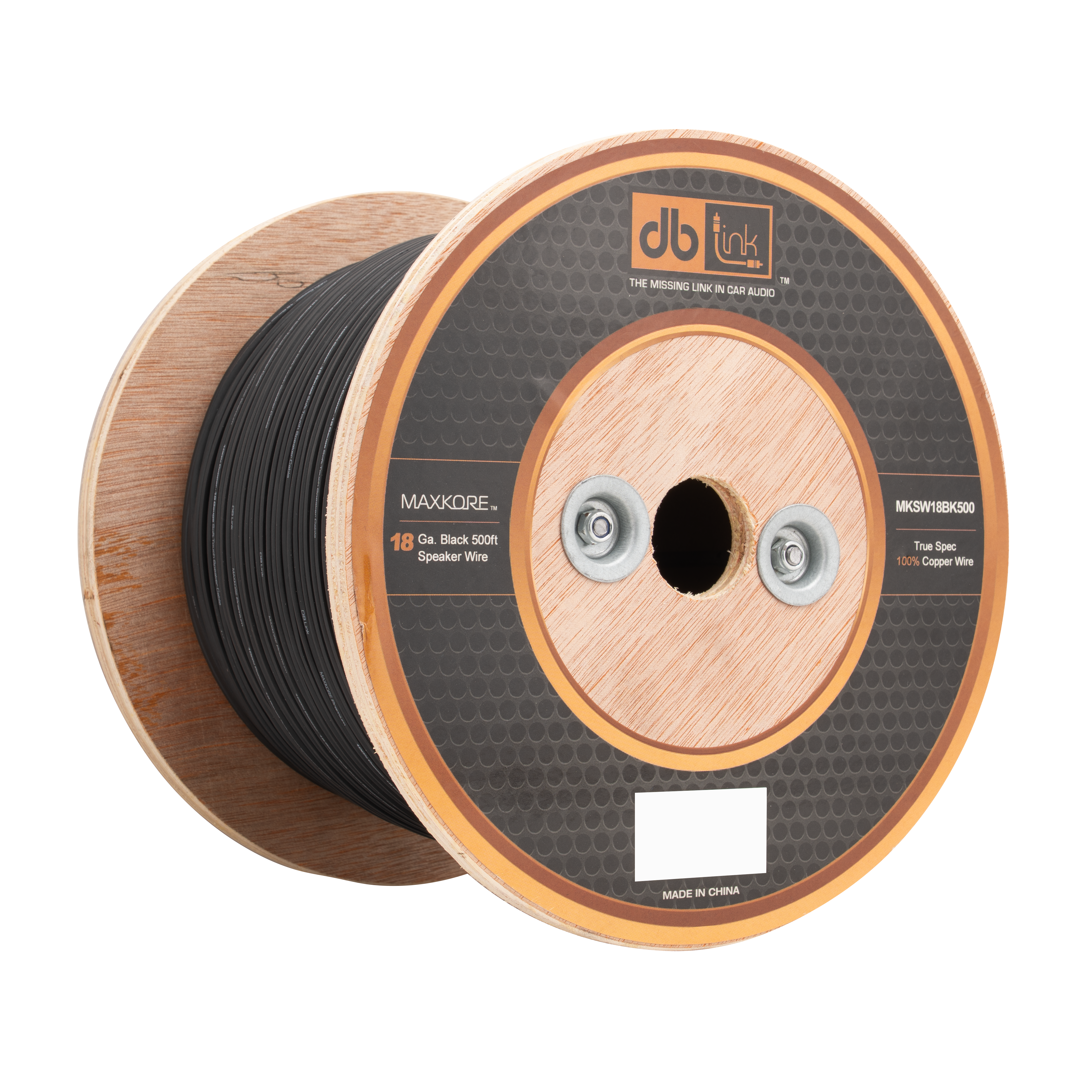 MKSW18BK500 : 18 Gauge Black 500 ft. Soft Touch Speaker Wire – DB