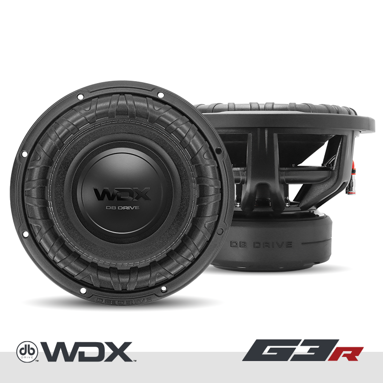 WDX12G3R.4 : 12 in. Dual 4-Ohm Subwoofer – DB Drive WDX12G3R.4 : 12 in. Dual 4-Ohm Subwoofer – DB Drive