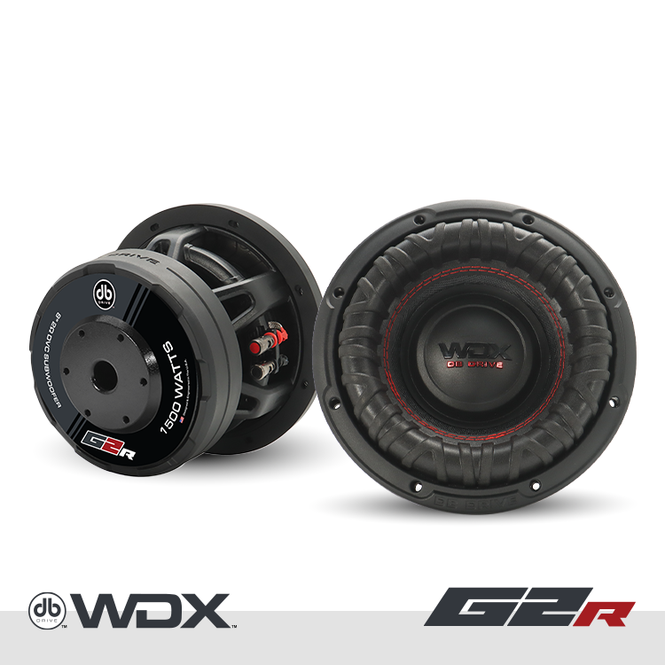WDX8G2R.2 : 8 in. Dual 2-Ohm Subwoofer – DB Drive