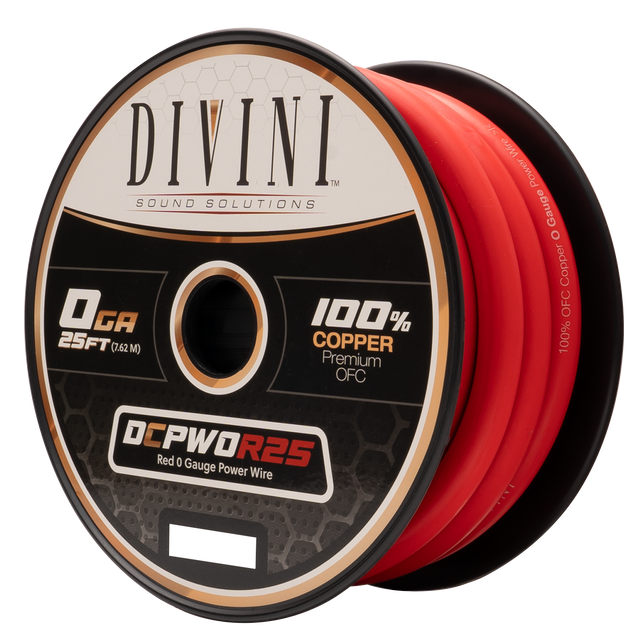 DCPW0R25 : 0 GA. Power Cable- 25' (Copper)