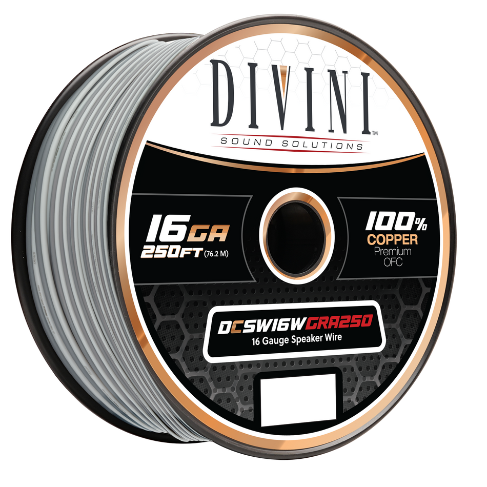 DCSW16WGRA250 : 16 GA. Speaker Cable- 250' (Copper)