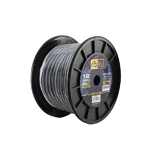 STSW12WG250 : 12GA. White/Gray Speaker Wire 250ft Roll