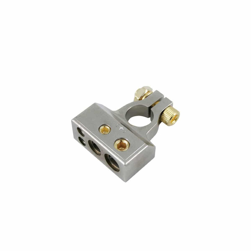BTP2X : (1) 2GA. / (1) 4GA. (2) 8GA. Input Nickel Battery Terminal (Positive)
