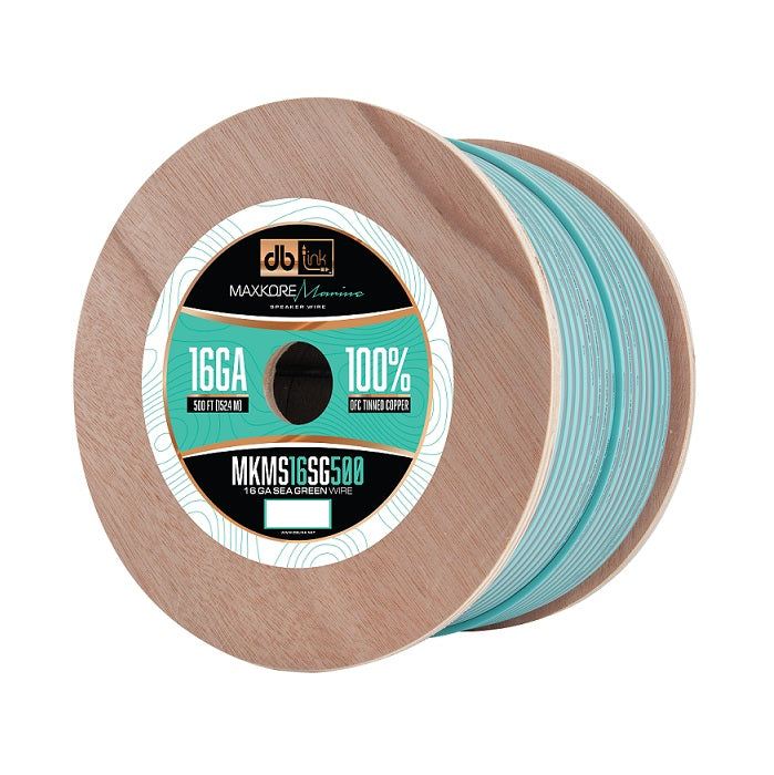 MKMS16SG500 : 500' 16 Ga Maxkore Marine Sea Green/Gray, 100% OFC, TINNED Anti-Corrosive Wire Roll