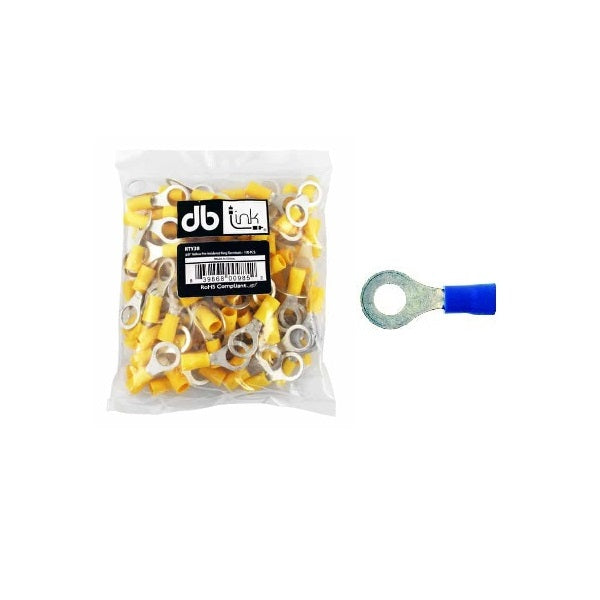 RTB14 : 1/4in Blue Pre Insulated Round Shape Terminal
