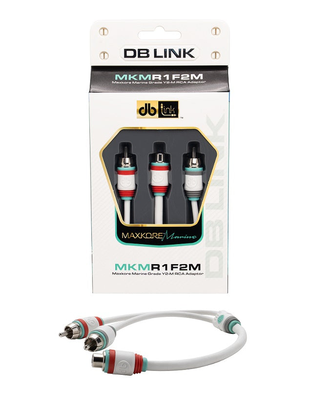 MKMR1F2M : Maxkore Marine 100% OFC, Tinned Anti-Corrosive RCAs Ys 1F/2M