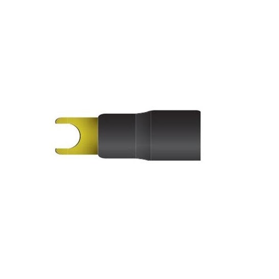 FTBK4B : 4 GA. Fork Terminal W/Black Sleeve (10 Pcs/Bag)