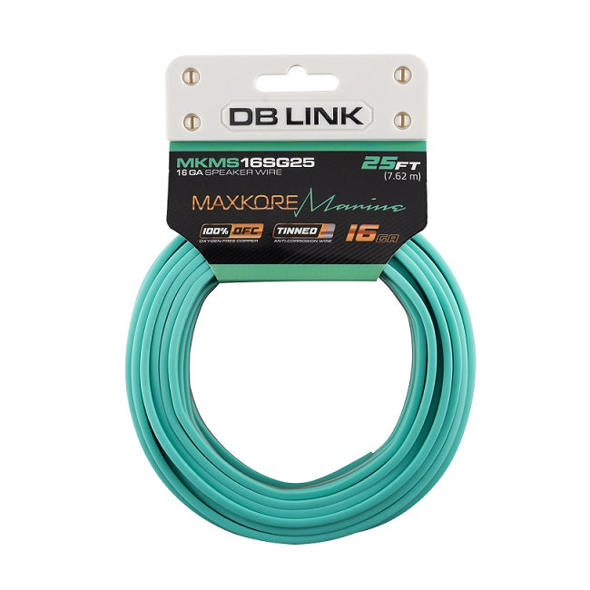 MKMS16SG25 : 25' 16 Ga Maxkore Marine Sea Green/Gray, 100% OFC, TINNED Anti-Corrosive Wire