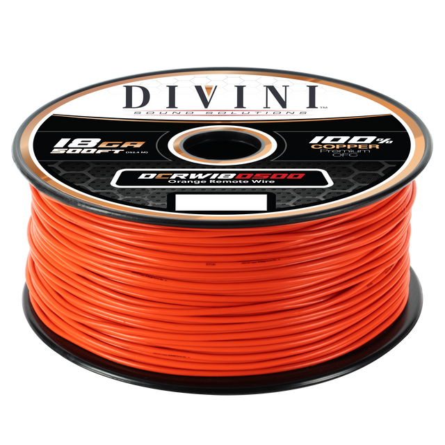 DCRW18O500 : 18GA. Remote Wire Orange- 500' (Copper)