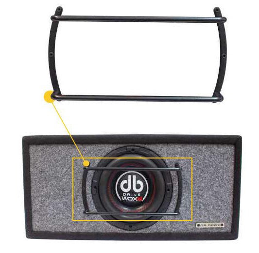 LHEG8 : Dual Bar, High Excursion 8in Woofer Grill (Single)
