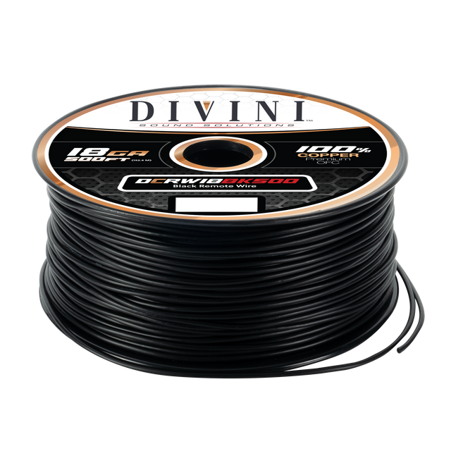 DCRW18BK500 : 18GA. Remote Wire Black- 500' (Copper)