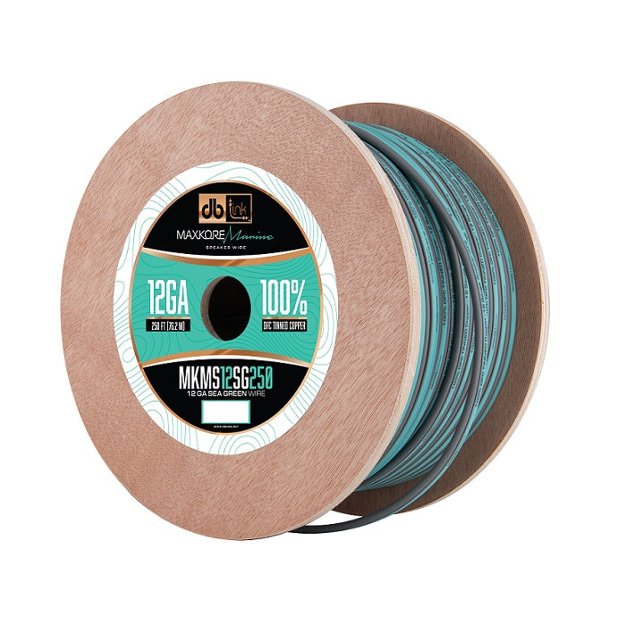 MKMS12SG250 : 250' 12 Ga Maxkore Marine Sea Green/Gray, 100% OFC, TINNED Anti-Corrosive Wire Roll