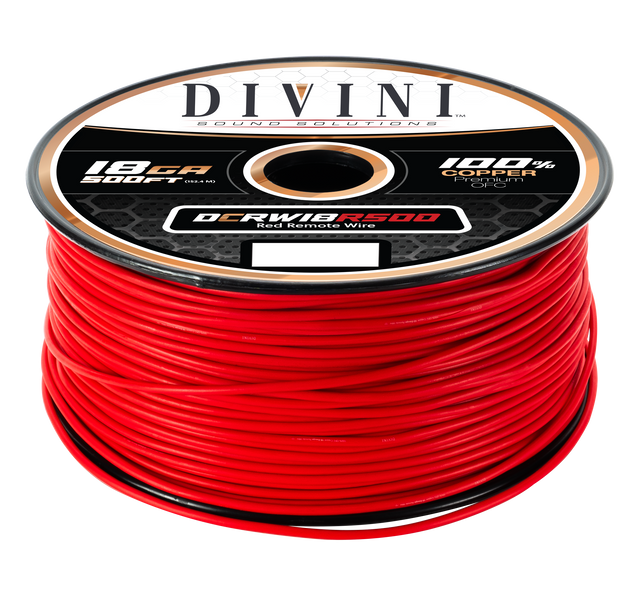DCRW18R500 : 18GA. Remote Wire Red- 500' (Copper)