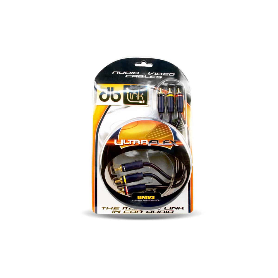 UFAV12 : 12' Double Shielded Audio / Video Rca