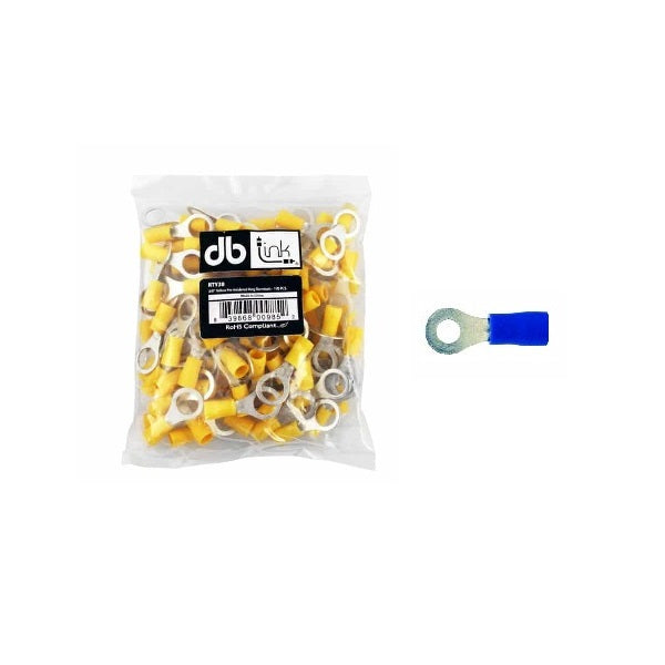 RTB8 : 16-14 GA. Blue Pre Insulated Round Shape Terminal