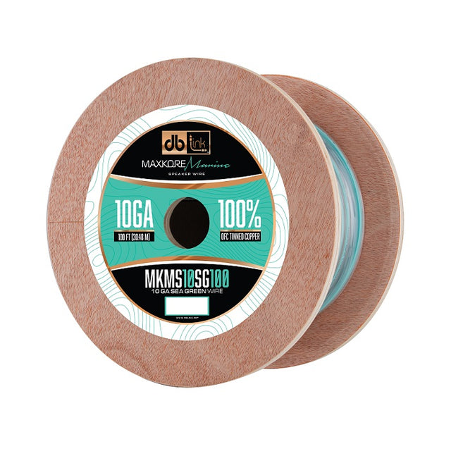 MKMS10SG100 : 100' 10Ga Maxkore Marine Sea Green/Gray, 100% OFC, TINNED Anti-Corrosive Wire Roll