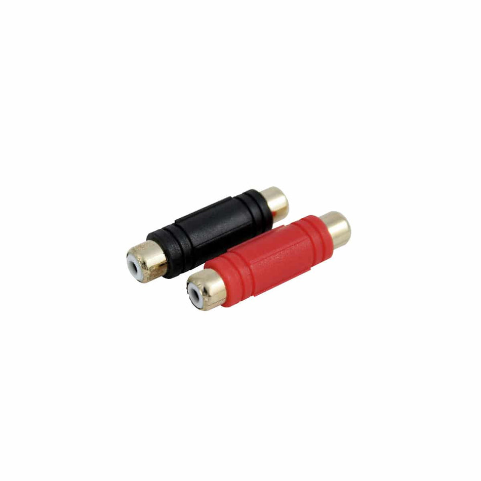 BF103 : Gold Female To Female Barrel Connector ( 2 Pcs Per Card)