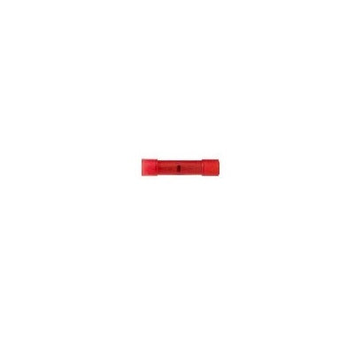 RBC2216N : 22-16 GA. Red Clear Nylon Butt Connector