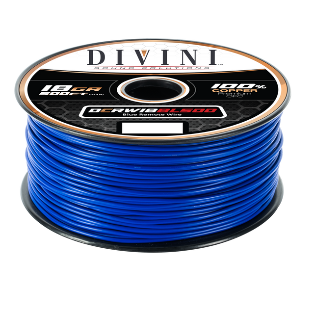 DCRW18BL500 : 18GA. Remote Wire Blue- 500' (Copper)