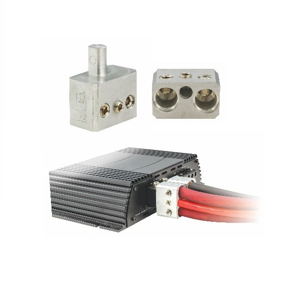 DBL2104R : Dual 1/0 Gauge To 4 Gauge Power Cable Reducer