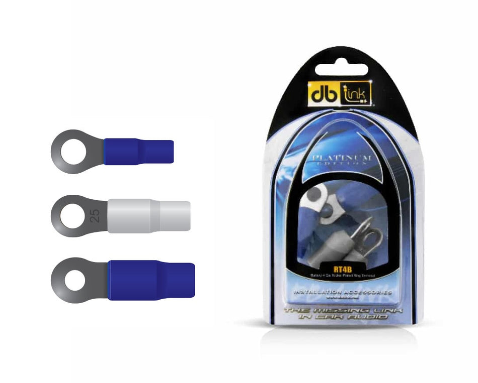 RT8B : 8 GA. 5/16in Nickel Ring Terminal