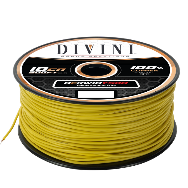 DCRW18Y500 : 18GA. Remote Wire Yellow- 500' (Copper)