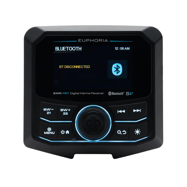 EMR-7BT : Full Color LCD Digital Marine Receiver / 5 Volts / Bluetooth