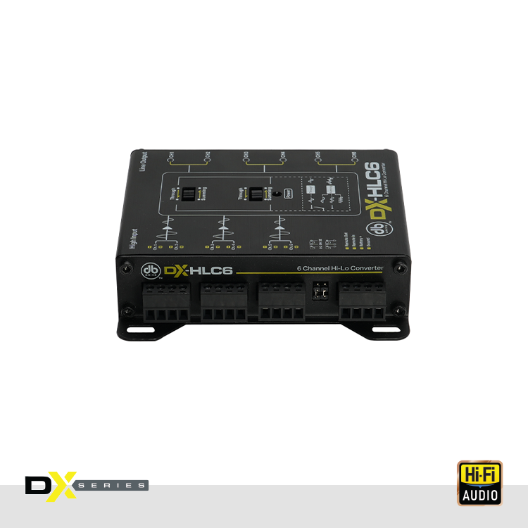 DX-HLC6 : 6 Ch High Low-Level Converter With Summing Capability