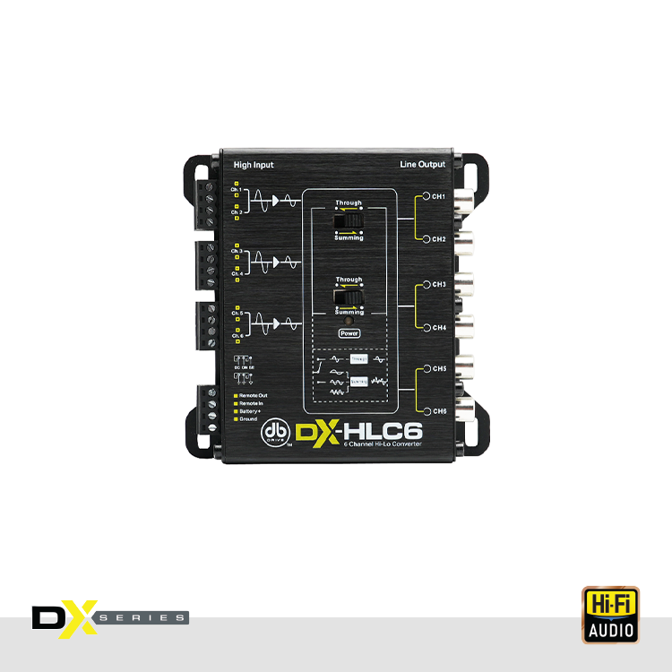 DX-HLC6 : 6 Ch High Low-Level Converter With Summing Capability