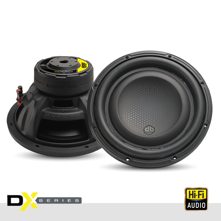 DX-W12D4 : DX 12 in.  Dual 4-Ohm Subwoofer