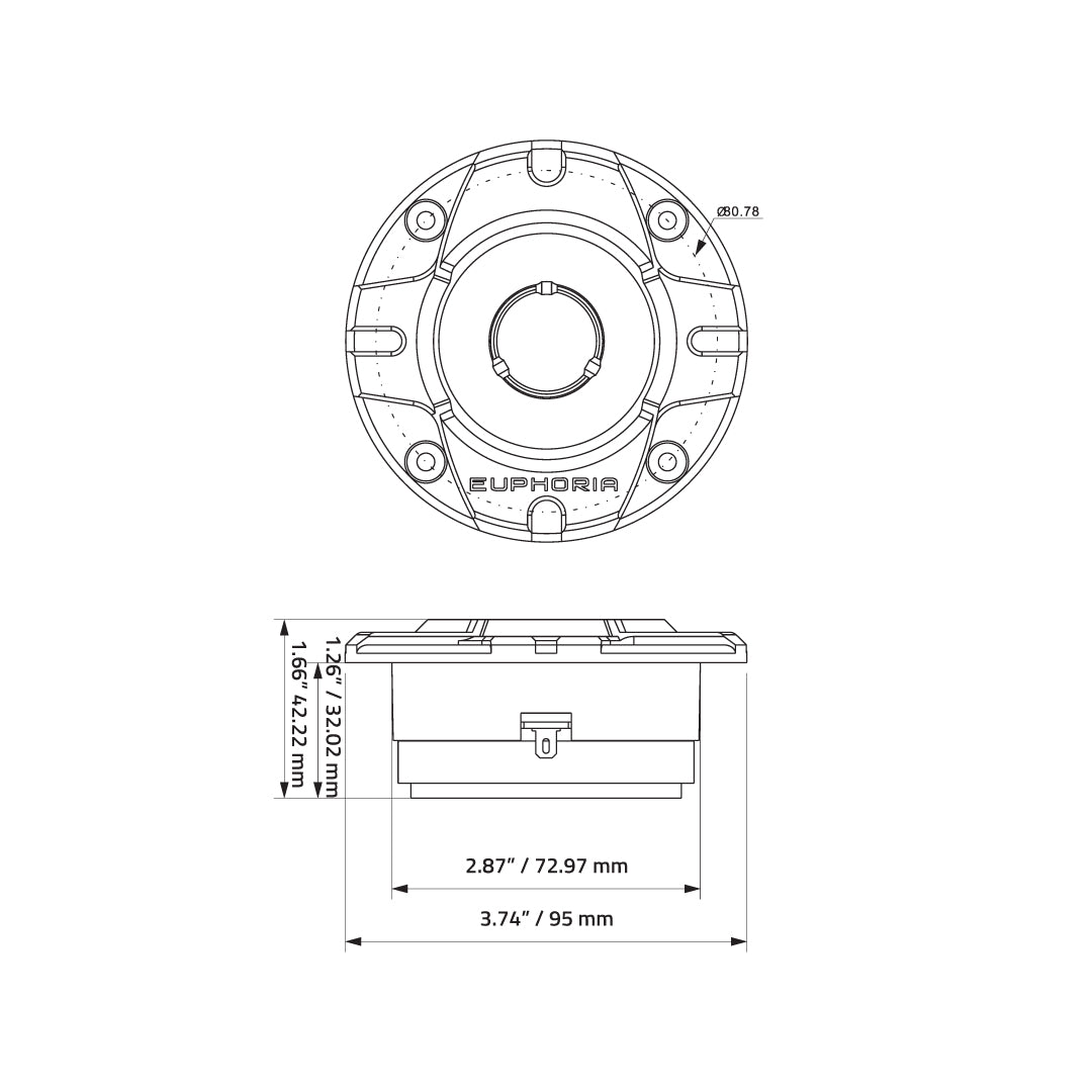 E5PRO 1TW : PRO Audio Shallow Mount 1