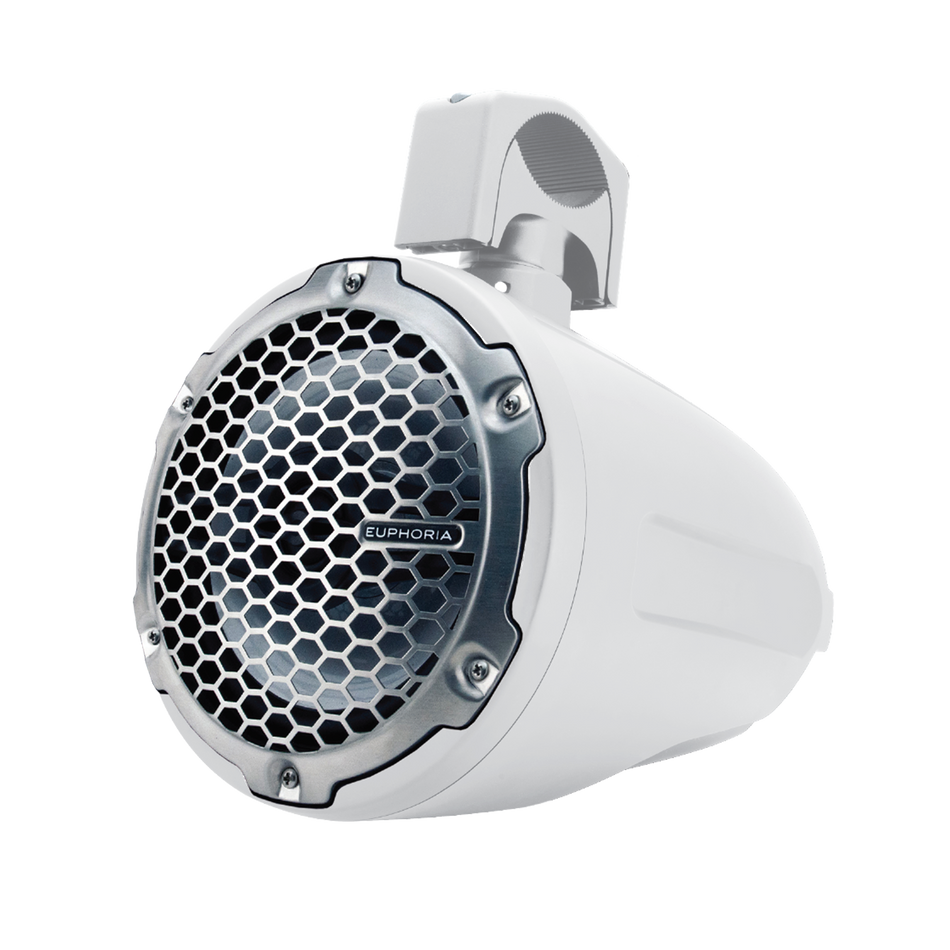 ERMT77-W : 7.7" Reference Marine Tower Speaker with RGB Accent Lighting (1 Pair) - WHITE