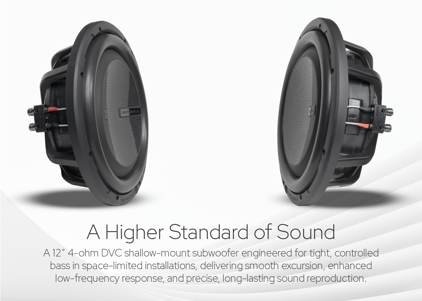 ERFW12D4 : 12” Diecast 4 Ohm DVC Shallow Subwoofer – DB Drive
