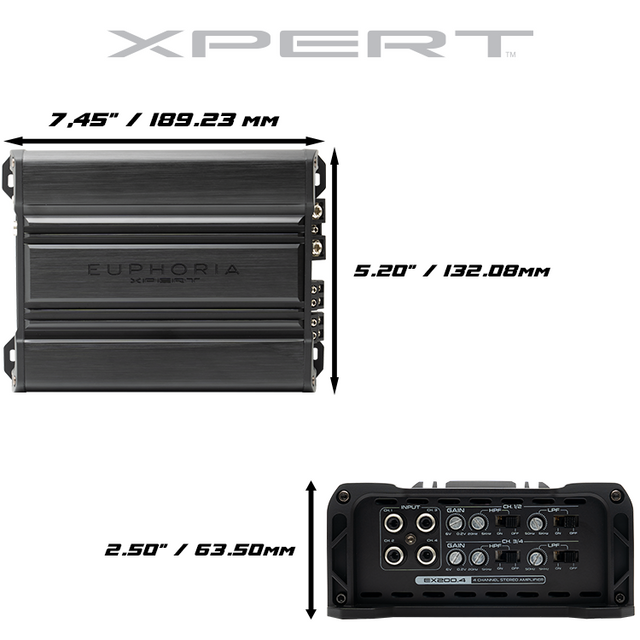 EX200.4 : 4 Channel Full Range Class D Amplifier
