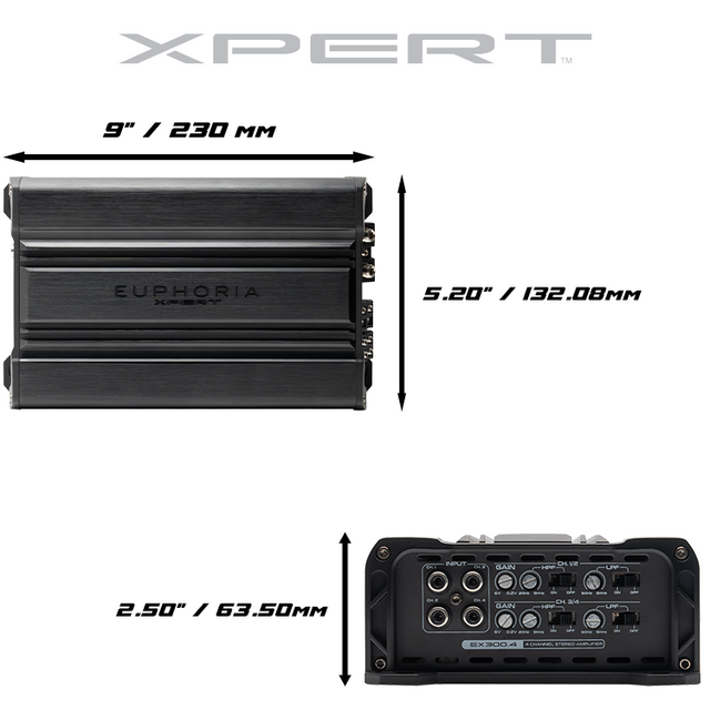 EX300.4 : 4 Channel Full Range Class D Amplifier