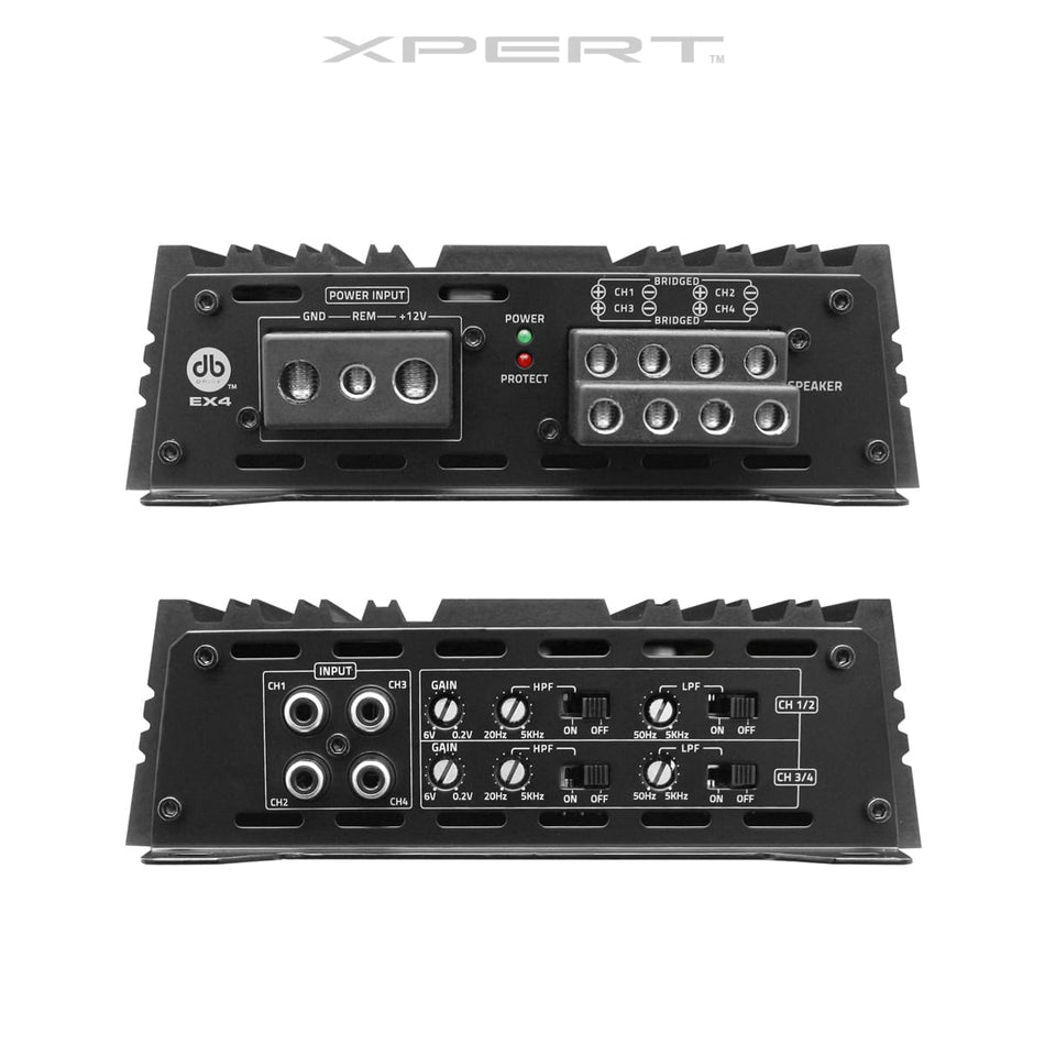 EX4 : Full Range Class D 4 Channel Power Sports Amplifier