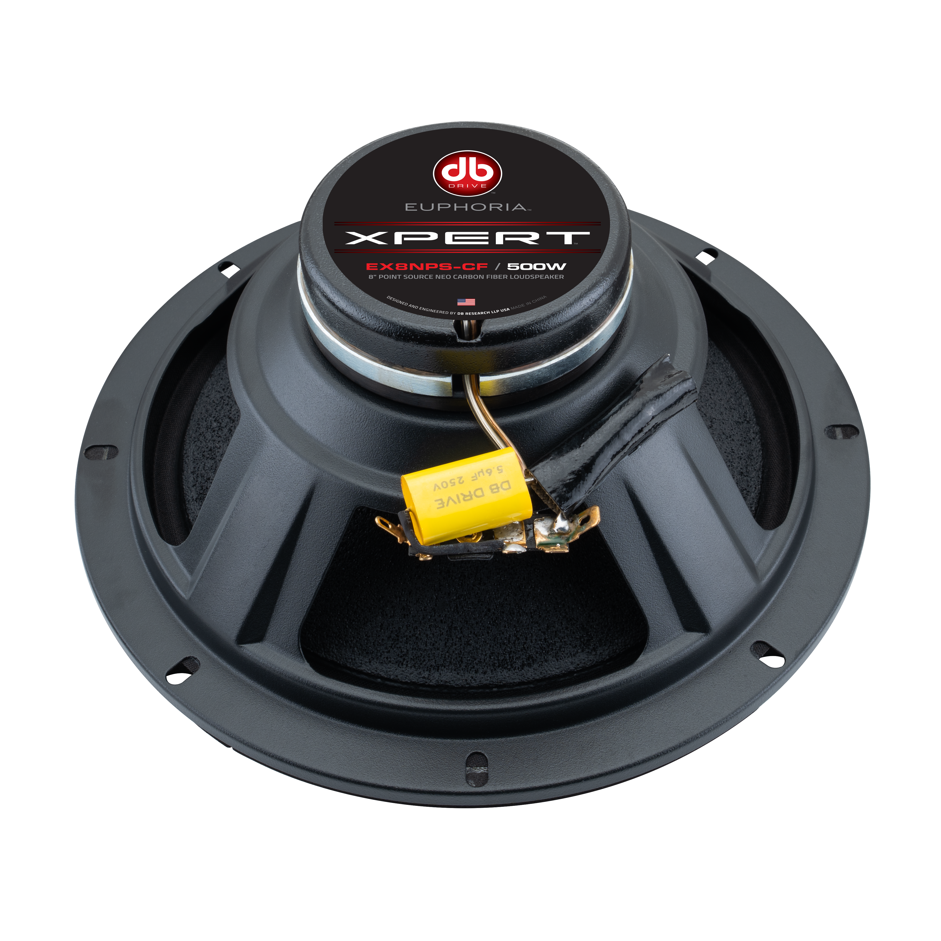 EX8NPS-CF : 8 in. 2-Way NEO Carbon Fiber Point Source Loudspeaker EX8NPS-CF : 8 in. 2-Way NEO Carbon Fiber Point Source Loudspeaker