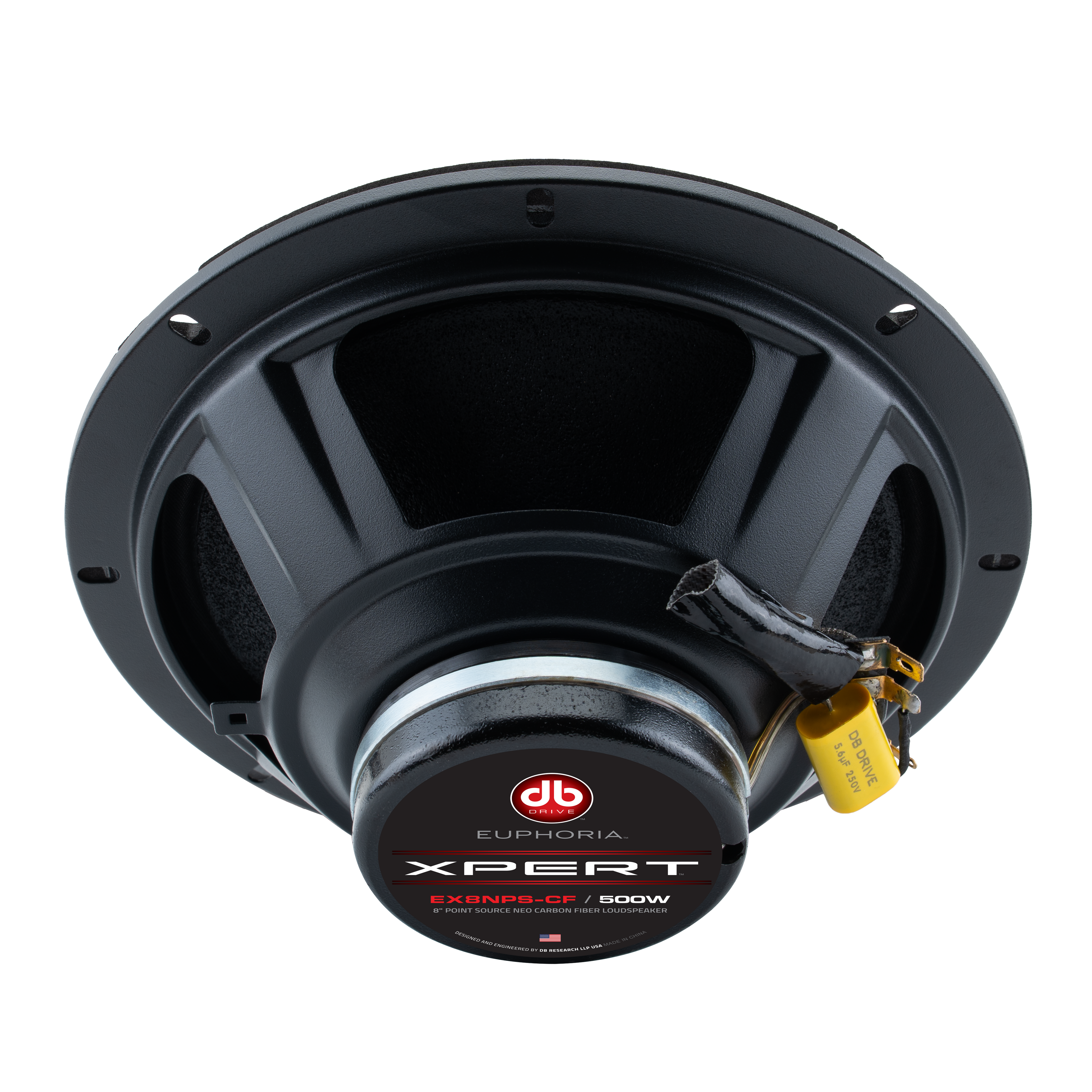 EX8NPS-CF : 8 in. 2-Way NEO Carbon Fiber Point Source Loudspeaker EX8NPS-CF : 8 in. 2-Way NEO Carbon Fiber Point Source Loudspeaker