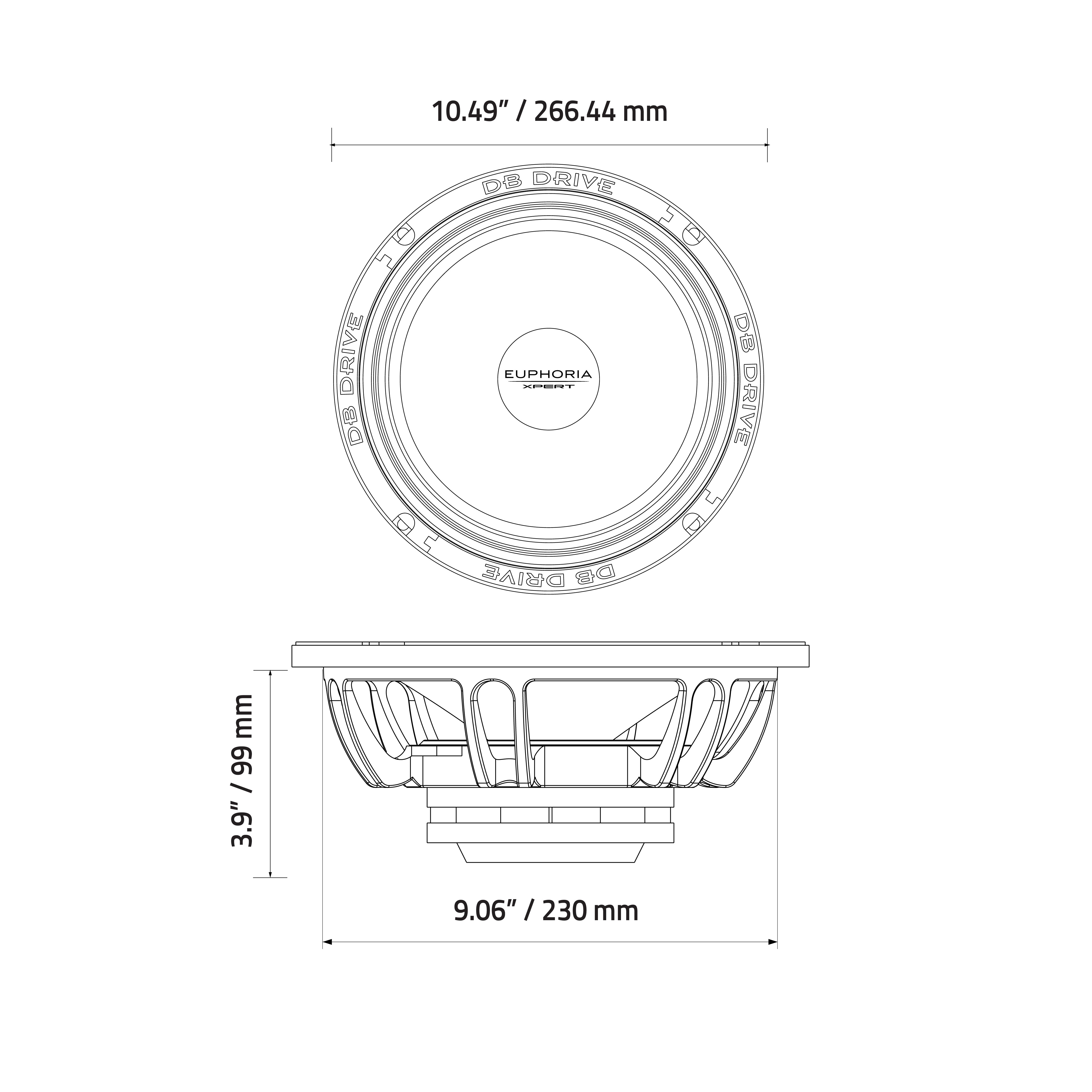 EXM10N : 10 in. NEO Midrange – DB Drive