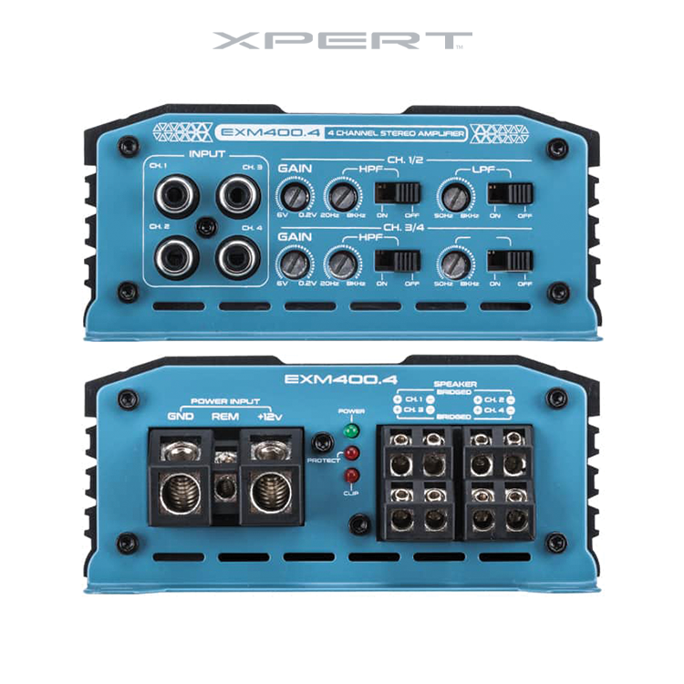 EXM400.4 : 4-Channel Class D Mini Amplifier – DB Drive