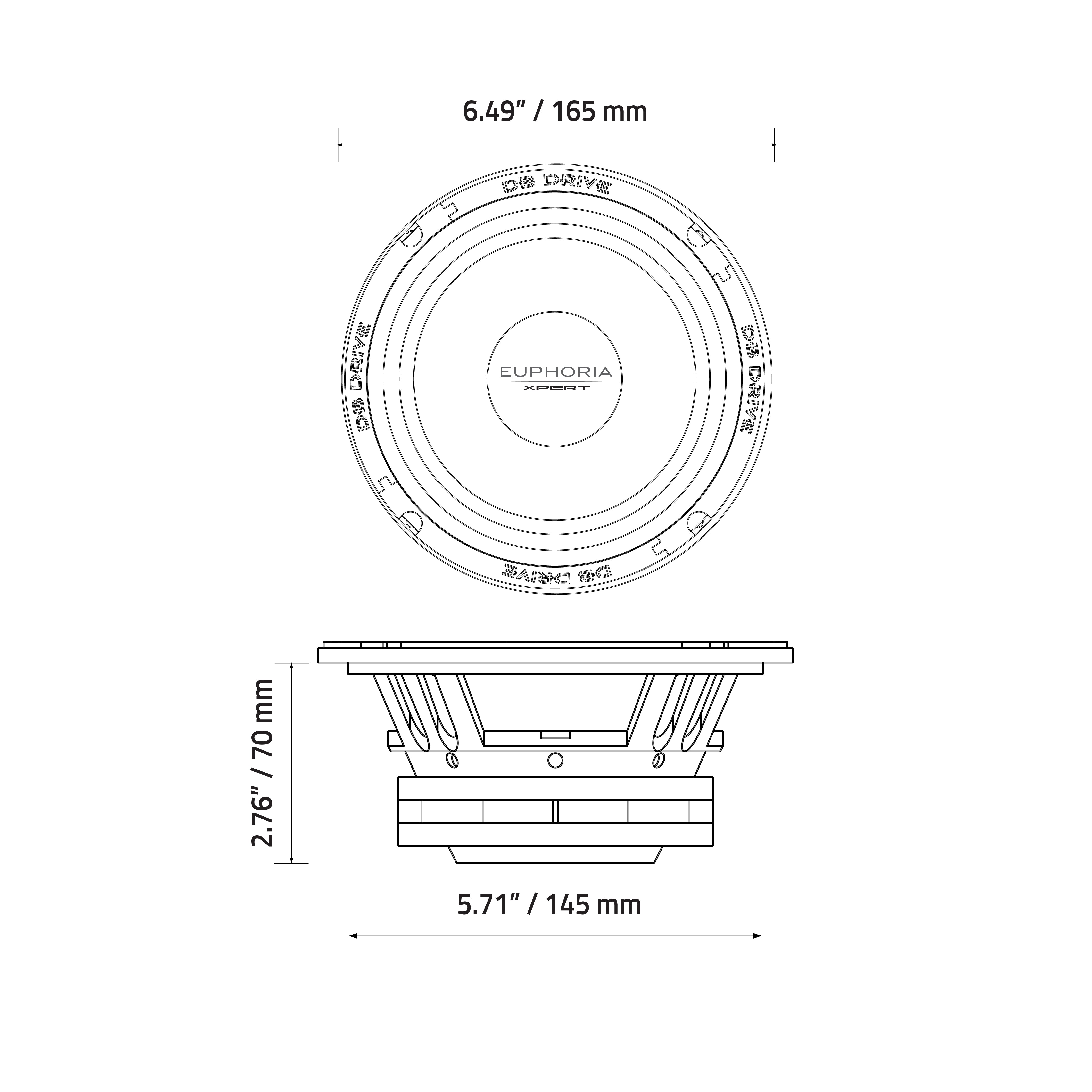 EXM6N : 6.5 in. NEO Midrange – DB Drive
