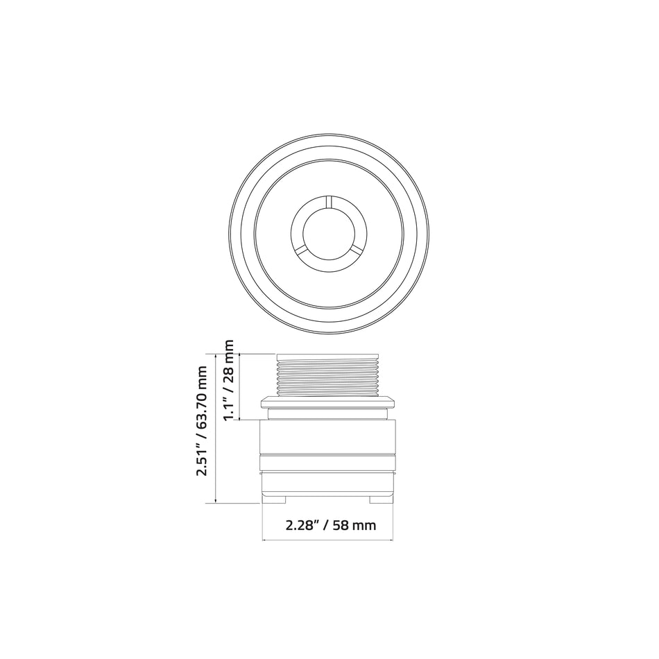 EXT1NB : 1 in. Titanium Bullet Tweeter