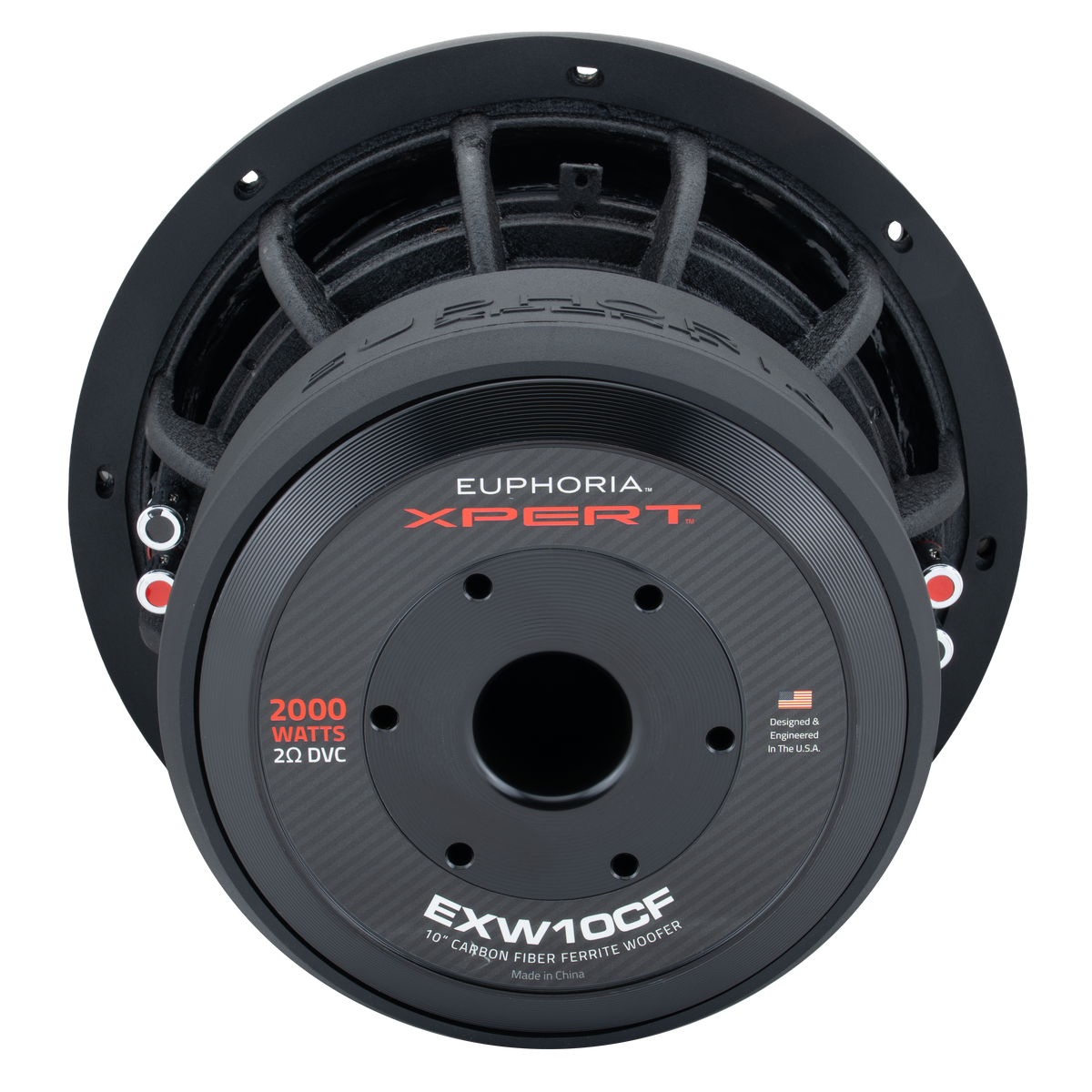 EXW10CF : 10 in. Dual 2-Ohm Carbon Fiber Subwoofer With Ferrite