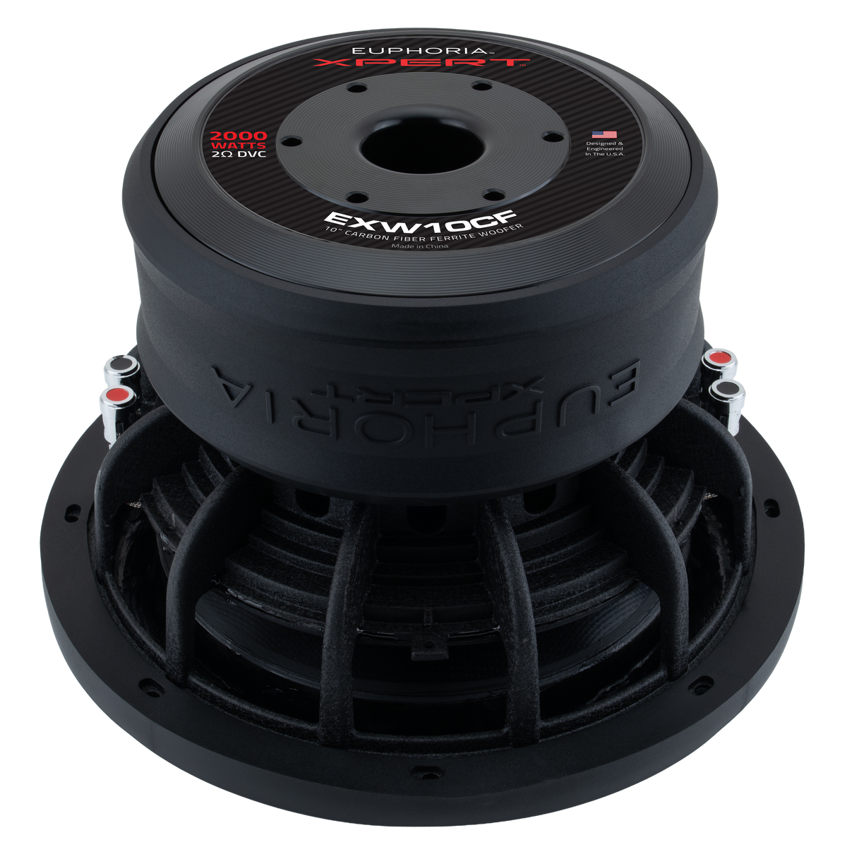 EXW10CF : 10 in. Dual 2-Ohm Carbon Fiber Subwoofer With Ferrite
