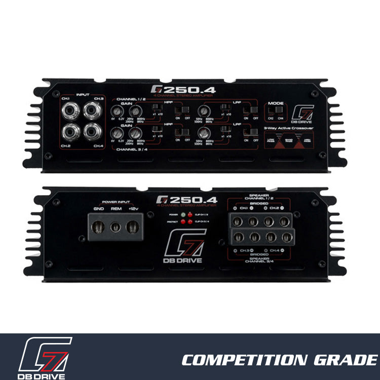 G7 250.4 : 4-Channel Class D Amplifier
