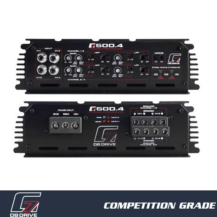G7 500.4 : 4-Channel Class D Amplifier – DB Drive