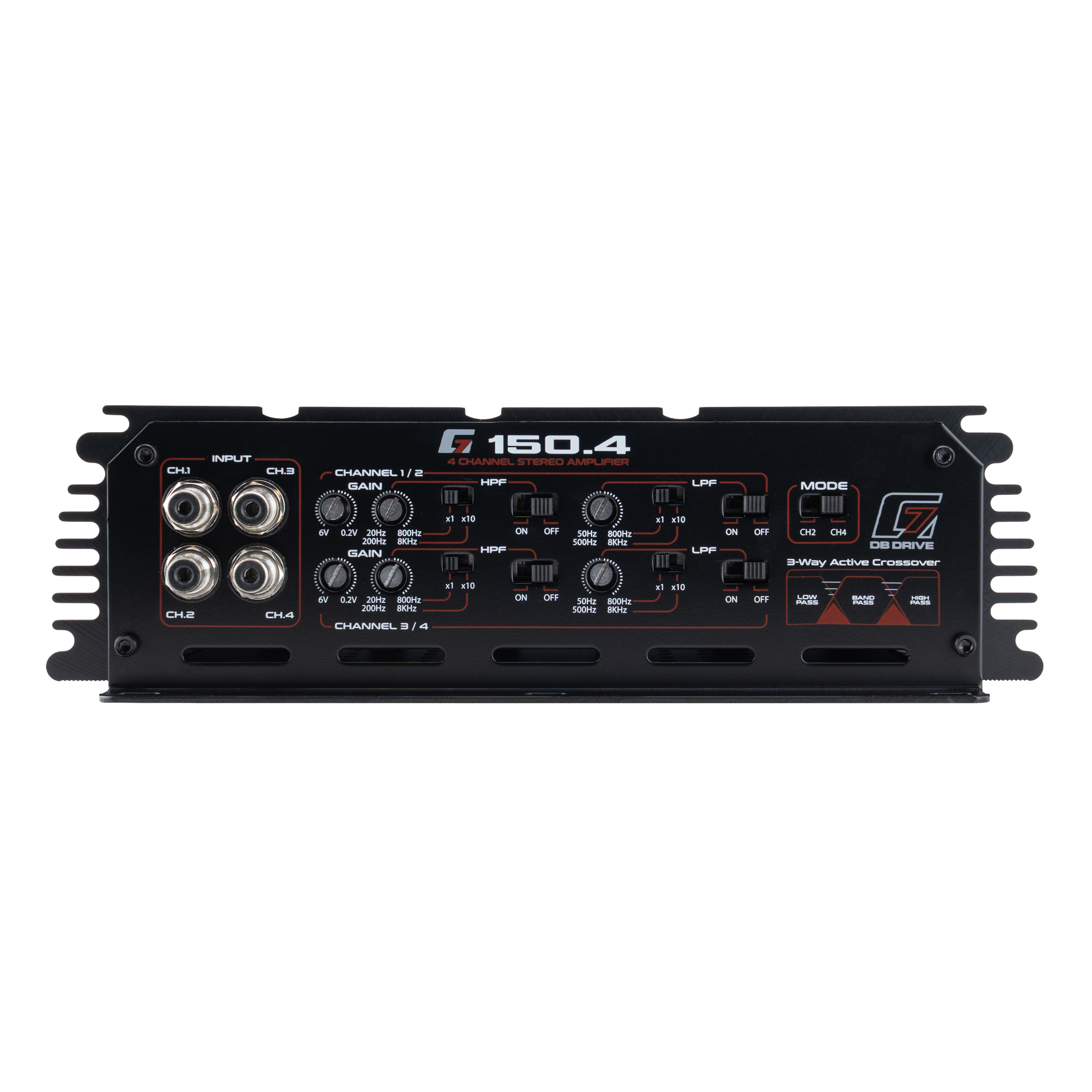 G7 150.4 : 4-Channel Class D Amplifier – DB Drive