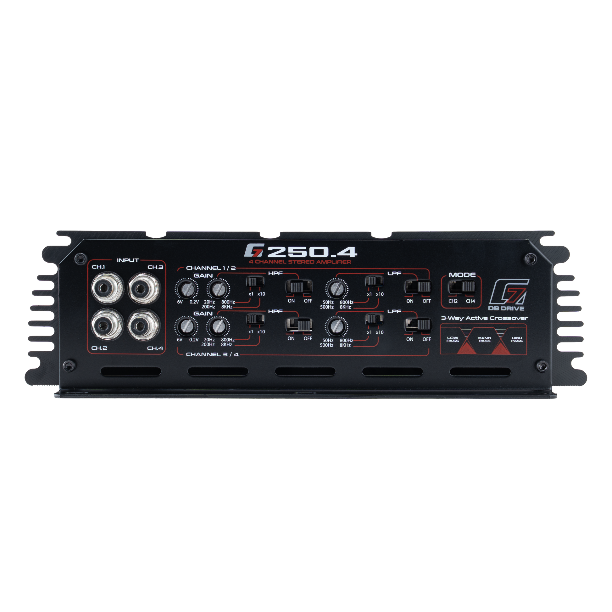 G7 250.4 : 4-Channel Class D Amplifier – DB Drive