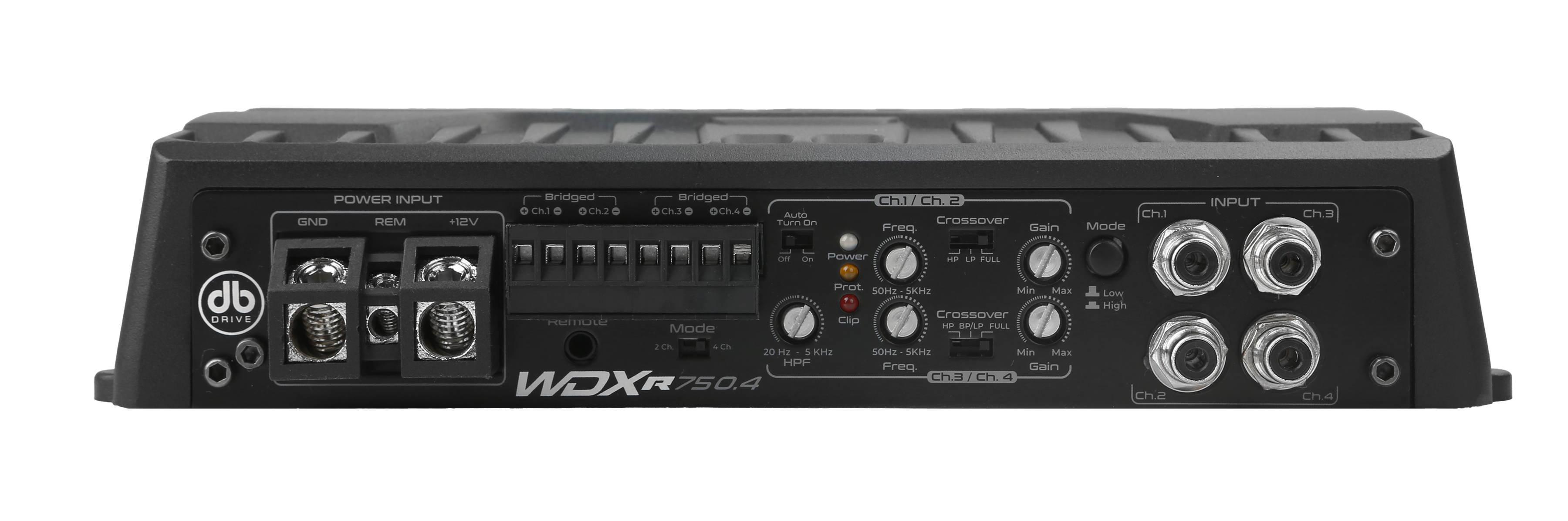 WDX-R750.4 : WDX Reference Class-D 4 Channel Amplifier – DB Drive WDX-R750.4 : WDX Reference Class-D 4 Channel Amplifier – DB Drive